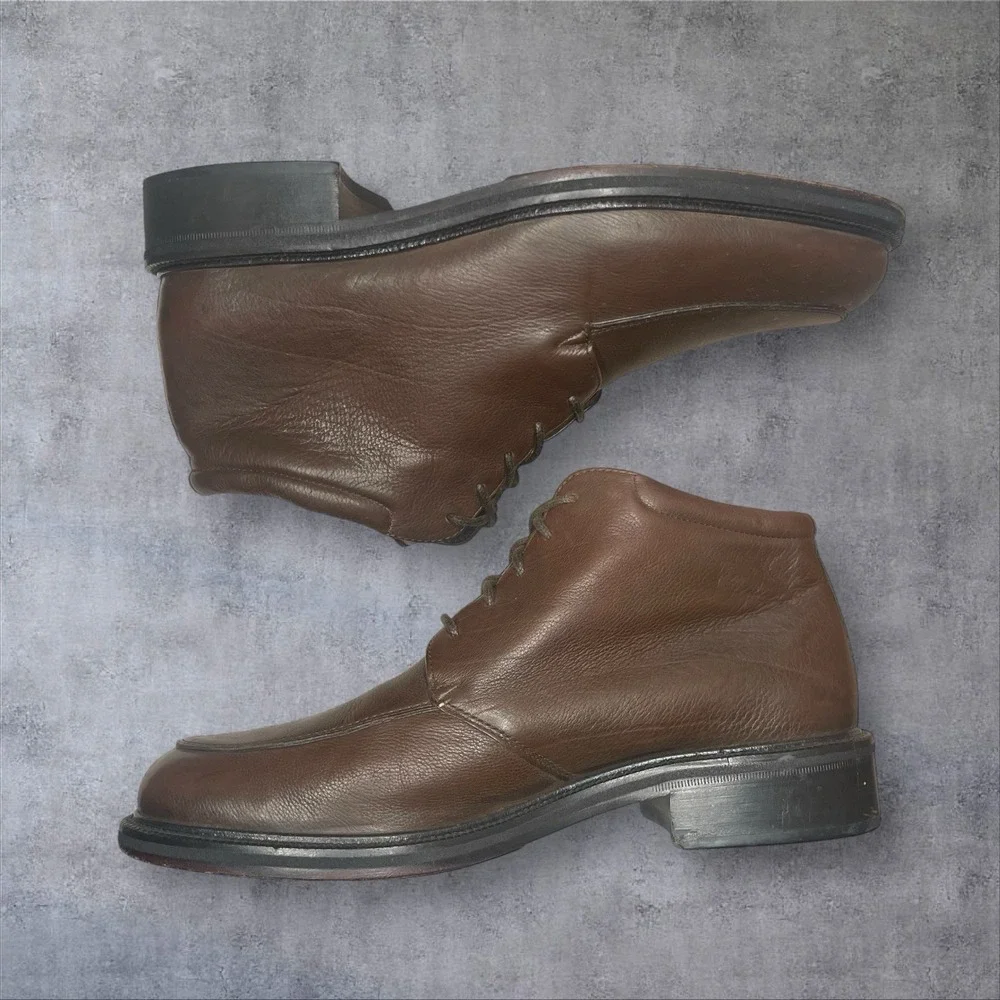 Cole Haan Oxblood Brown Leather Urban City Lace‎ Up Chukka Boots Mens 9.5